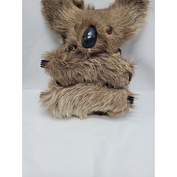 Vintage Blue Gum Billy Hard Body Real Kangaroo Fur Koala Plush 10" - Picture 4 of 16